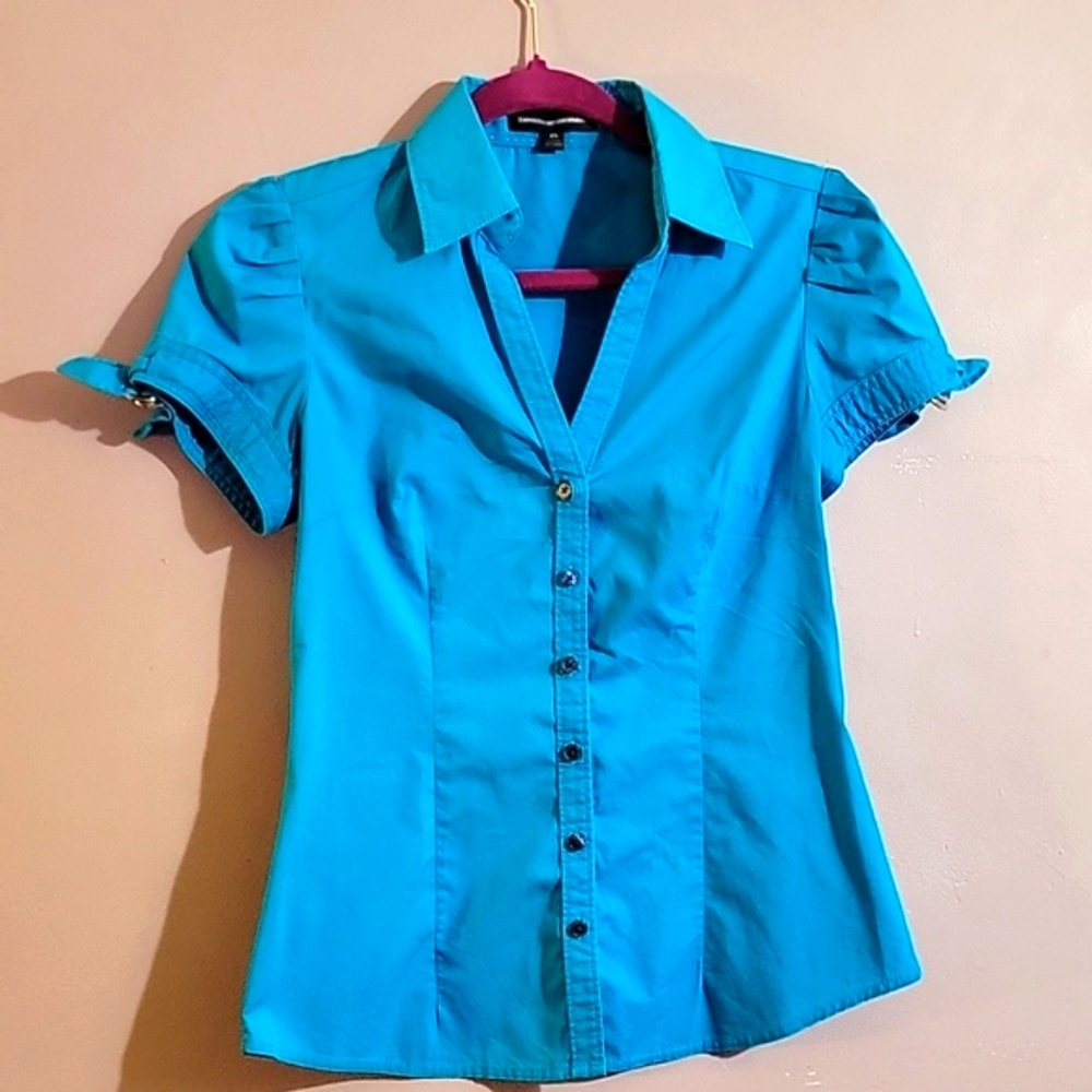 Express Blue Button Down Shirt
